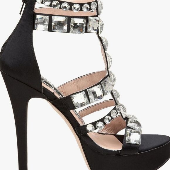 CHINESE LAUNDRY WOMEN'S MONEY MAKER HEELS with CRYSTAL ACCENTS - Picture 1 of 16